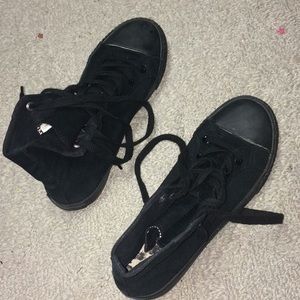 black shoes
